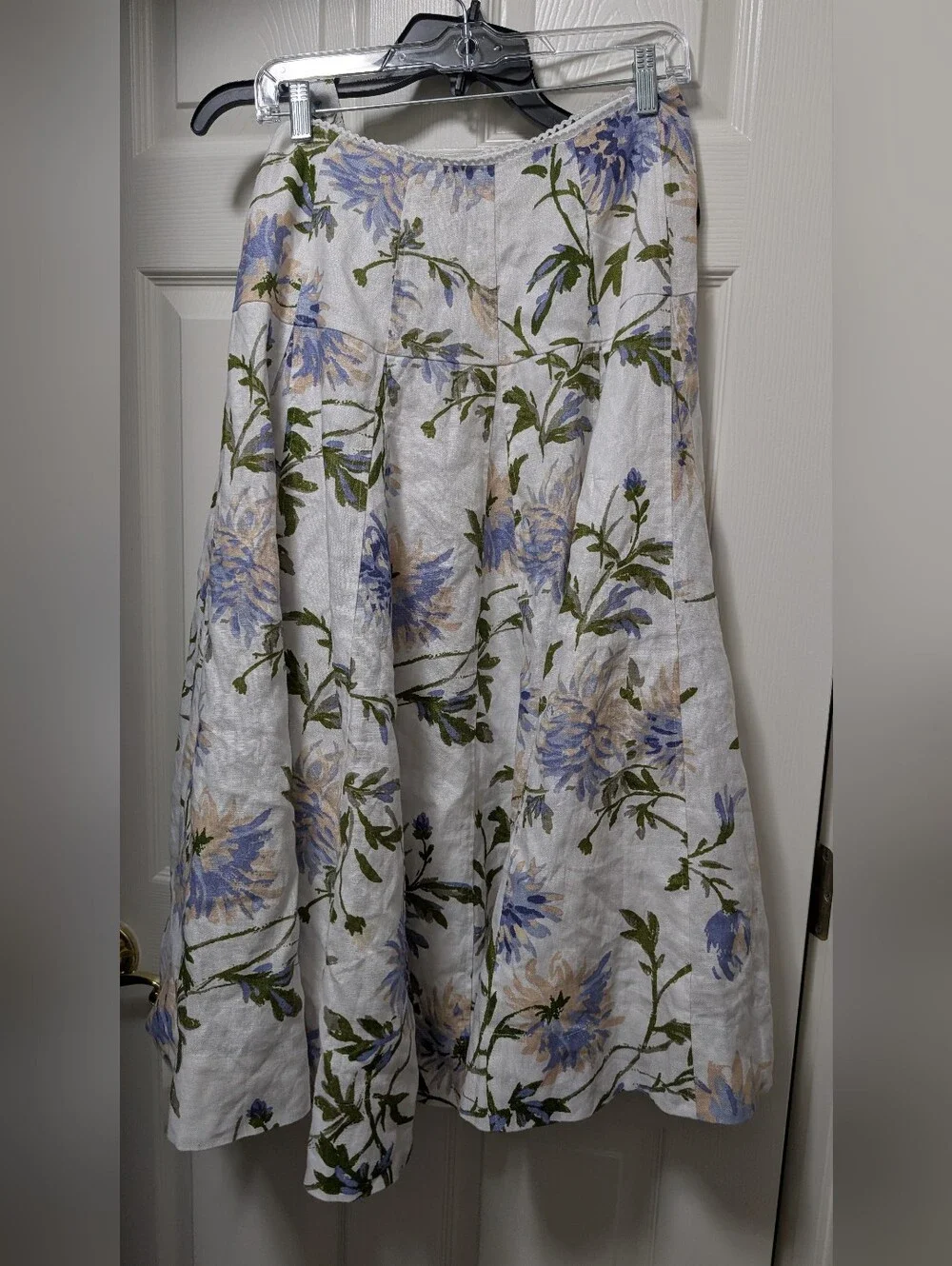 NWT Reformation Anatolia Linen Two Piece Ivory - Size 4 Serenity Floral Set
